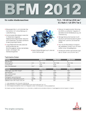 Motori Deutz BF 4 M 2012 C
