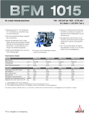 Motori Deutz BF 6 M 1015 C