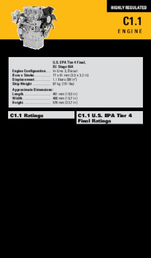 Motori Caterpillar C1.1
