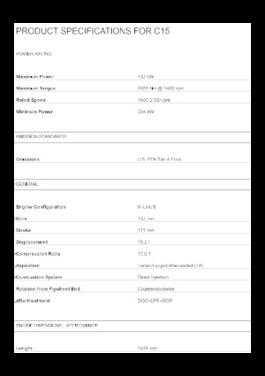 Motori Caterpillar C15