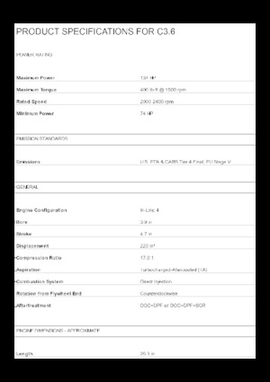 Motori Caterpillar C3.6