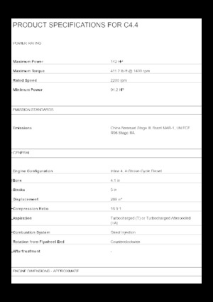 Motori Caterpillar C4.4 Acert