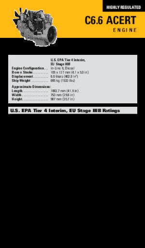 Motori Caterpillar C6.6