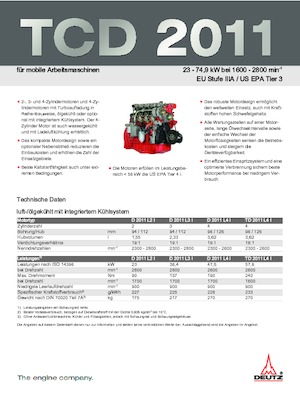 Motori Deutz D 2011 L4 i