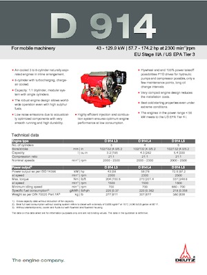 Motori Deutz D 914 L4