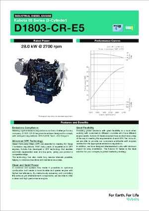 Motori Kubota D1803-CR-E5