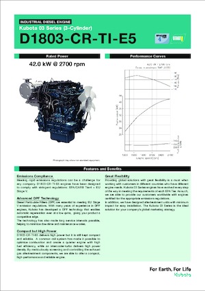Motori Kubota D1803-CR-TI-E5