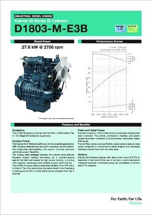 Motori Kubota D1803-M-E3B