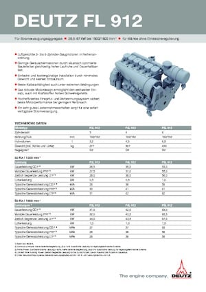 Motori Deutz F 6 L 912 / W