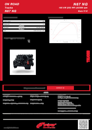 Motori FPT Industrial N67 NG (185 kW)
