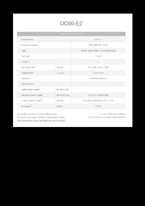 Motori Kubota OC60-E2
