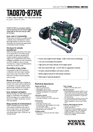 Motori Volvo Penta TAD871VE