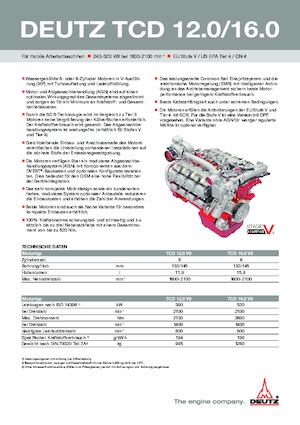 Motori Deutz TCD 16.0 V8