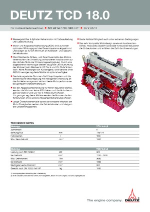 Motori Deutz TCD 18.0 L6