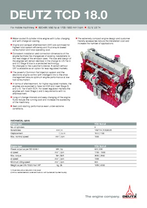 Motori Deutz TCD 18.0 L6