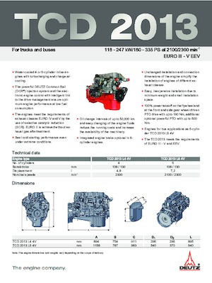 Motori Deutz TCD 2013 L4 4V