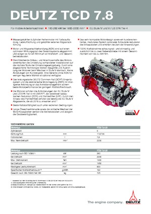 Motori Deutz TCD 7.8 L6