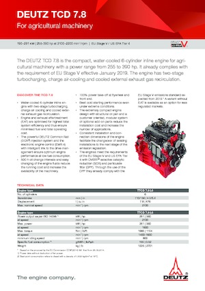 Motori Deutz TTCD 7.8 L6