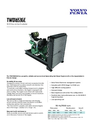 Motori Volvo Penta TWD1653GE