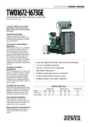 Motori Volvo Penta TWD1672GE