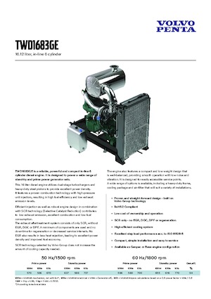 Motori Volvo Penta TWD1683GE