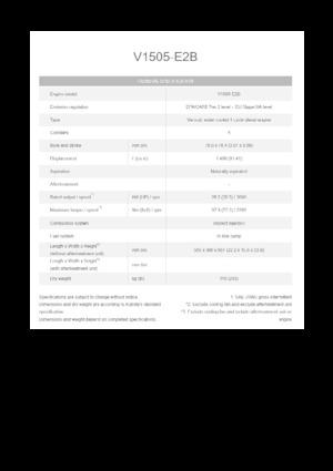 Motori Kubota V1505-E2B