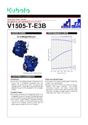 Motori Kubota V1505T