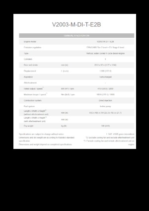 Motori Kubota V2003-M-DI-T-E2B