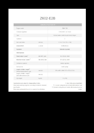 Motori Kubota Z602-E2B