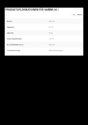 Benne per escavatori Caterpillar 400 MM