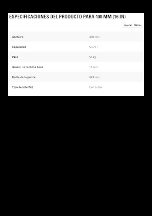 Benne per escavatori Caterpillar 400 MM