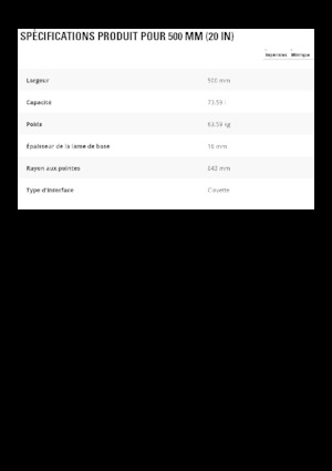 Benne per escavatori Caterpillar 500 MM