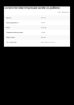 Benne per escavatori Caterpillar 500 MM