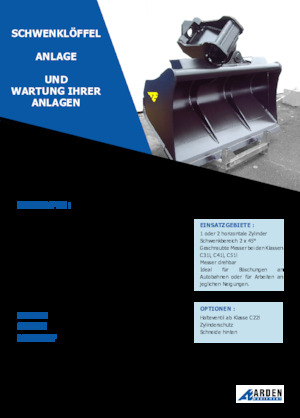 Benne per escavatori Arden C31I20