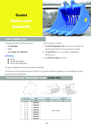 Benne per escavatori Arden R30V31S