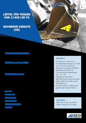 Benne per escavatori Arden R30S31