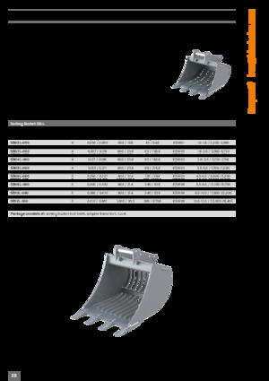 Benne per escavatori Kinshofer SB06L-100