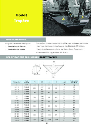 Benne per escavatori Arden T25G45