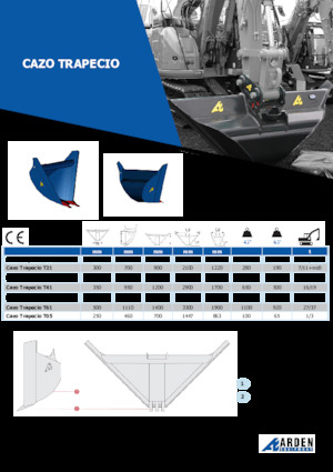 Benne per escavatori Arden T25G45