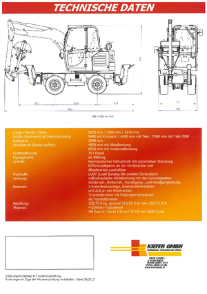 Escavatori per uso cementifero Reform Werke Boki 6552
