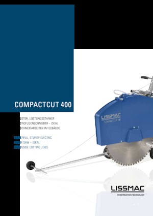 Seghe da pavimento Lissmac Compactcut 400 E