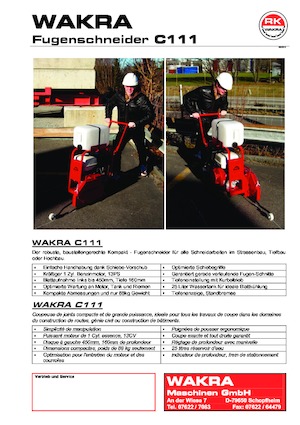 Seghe da pavimento WAKRA C 111