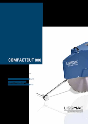 Seghe da pavimento Lissmac Compactcut 800