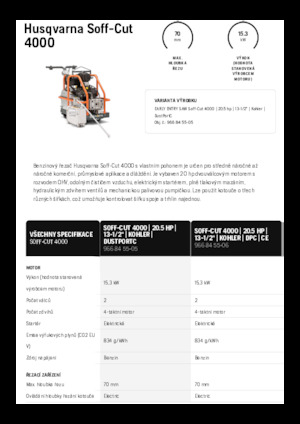 Seghe da pavimento Husqvarna Soff-Cut® 4000