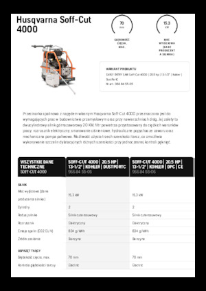 Seghe da pavimento Husqvarna Soff-Cut® 4000