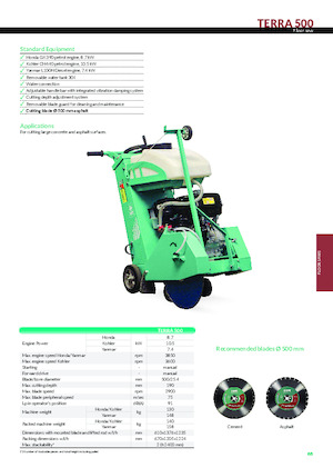 Seghe da pavimento Imer Terra 500