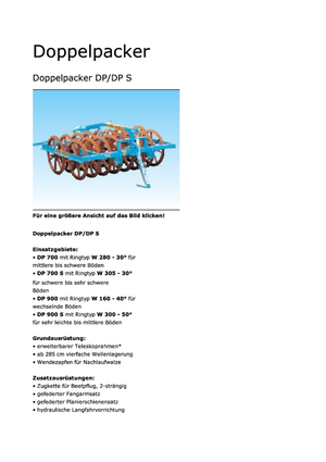 Rulli packer Tigges DP 700 I-130 S