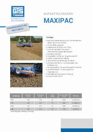 Rulli packer Tigges MaxiPac 740