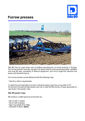 Rulli packer DAL-BO UP 3,15