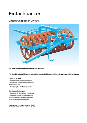 Rulli packer Tigges UPN 900-170